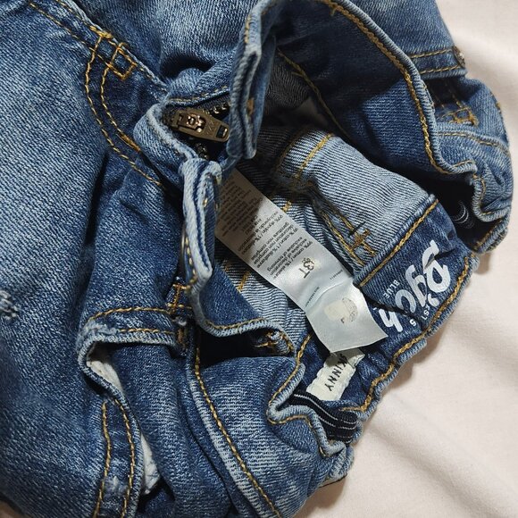 By Gosh Girls Embroidered Jeans – Size 3T – Floral Patchwork & Distressed Detail - Picture 7 of 13